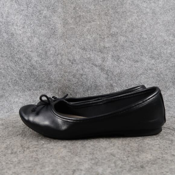 So Shoes Kids 13 Ballet Flats Slip On Black Bow Round Toe Dress Casual Loafer - Picture 4 of 11